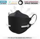 KN95 Face Masks 50 Pack, Breathable Comfortable and Disposable KN95 Mask, Black — 3