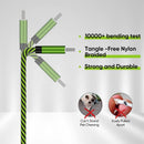 Teyssor USB C Cable 10FT 5-Pack Nylon Braided USB A to Type C Fast Charging Cord Compatible with Samsung Galaxy S24 S23 S22, Note 20 10 9 8, Moto G7 G8 3