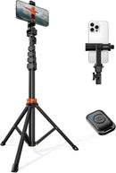 VIMOSE 66" Phone Tripod, Tripod for iPhone with Remote & Phone Stand photo 1
