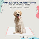 XXL Dog Pee Pads 36"x36" Extra Large Pink Puppy Pads, 6-Layer Super Absorbent…