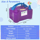 Electric Balloon Pump, Portable 2 Modes Balloon Blower Machine with 14 Balloon Arch Kits, Air Pump for Balloon, Balloon Inflator for Party Decoration | purple — 3