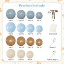 Dusty Blue Brown Balloon Arch Kit for Bear Baby Shower | Brown Blue — 5