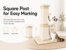 Cat Scratching Post for Indoor Cats, 32Inch Sisal Cat Scratcher, Beige — 7