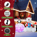 Christmas Inflatable Decoration, Sida-Earcy 10FT Polar Bear Snowball Igloo Lighted Blow Up Christmas Decorations Outdoor with Colorful Rotating LED Lights for Christmas Yard, Garden, Lawn — 5