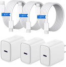 iPhone 18 17 16 15 Charger Fast Charging 3+3Pack USB C Charger & 6FT Cable photo 1