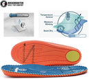 ROCKROOSTER Anti-Fatigue Work Boot Insoles – PU & Memory Foam Inserts with Shock Absorbing Heel Cushion, High Arch Stability and Long-Lasting Comfort for Wide Feet & Heavy-Duty Use — 3