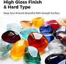 Honcaring Transparent Colored UV Resin, 18 Colors 360g Hard Type UV Resin — 6
