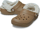 Crocs Unisex Adult Classic Fleece Lined Clogs, Fuzzy Slippers for Women and Men – Sepia — 6