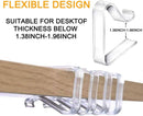 24 Pieces Transparent Clear Tablecloth Clips, Plastic Table Cloth Clips，Windproof Table Cover Holder Clamps，Table Cloth Holder for Home Wedding Party Christmas Outdoor Indoor Picnic Camping(Large) — 3