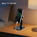 OCYCLONE Phone Stand for Desk, Foldable Cell Phone Stand Holder, Black photo 5