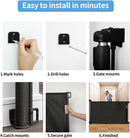 Veraste Retractable Baby Gate for Doorways and Stairs, Mesh Safety Gate for Pet, Indoor & Outdoor Use, One-Hand Operation, Easy Installation, 33.6" Tall, Expands to 55" Wide（Black,33.6"x55" — 5