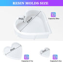 Large Heart Resin Mold, Heart Shaped Silicone Molds for Resin — 2
