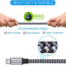 USB C Cable Fast Charging Nylon Braided 3Pack 6ft USB A to Type C Cord photo 4