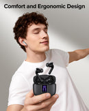 TAGRY Bluetooth Headphones True Wireless Earbuds 60H Playback LED Power Display Earphones with Wireless Charging Case IPX5 Waterproof in-Ear Ear buds with Mic for TV Smart Phone Laptop Computer Sports photo 2