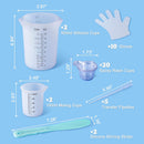 LET'S RESIN Silicone Measuring Cups, 450 ml and 100 ml Mixing Kit — 2