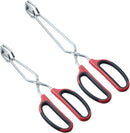 HINMAY Stainless Steel Scissor Tongs 10-Inch and 12-Inch Set, Set of 2 — 1