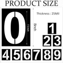 8 Inch Number Stencils Plastic Number Stencils Reusable Digital Painting Templates for Cake Stencil Address Templates — 2