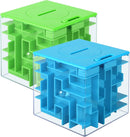 2 Pack Money Maze Puzzle Box, Perfect Money Holder Puzzle and Brain Teasers for Kids and Adults — 1