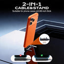 Invisible Holder Charger Cable, 240W PD Fast Charging, 4.9FT 2