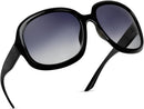miyya Bug Eye Oversized Polarized Sunglasses Womens, Trendy Retro Sun Glasses for Women 2025, Oversized UV Protection Shades | Black/Grey Gradient — 1