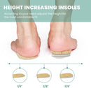 Heel Lift Inserts for Women Shoes - Welnove Adjustable Orthopedic Shoe Lifts for Uneven Legs - Gel Heel Inserts for Leg Length Discrepancy Heel Pain Heel Spur - Heel Wedge Pads (Size S, 3 Layers) - Beige — 6