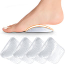 ZAIWOO Arch Support Inserts Women for Flat Feet, Reusable, 2 Height Options | Clear | 2 Pair High 0.47in — 1
