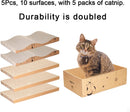 Cat Scratcher Cardboard Scratch Pad for Indoor Cats and Kitty 5pcs — 6