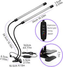 inShareplus LED UV Light Dual Head with USB, 395nm-405nm Dimmable UV Light with Clip, Glow in The Dark, 20W Black… — 2