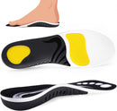 Orthotic Insoles for High Arch: Plantar Fasciitis Pain Relief Inserts for Work Boots & Sneakers - Supportive Cushioning for Men & Women - Flat Feet(1 Pairs-S-White, 220+ lbs) - White-1pair — 1