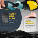 XINIFOOT Carbon Fiber Arch Support Shoe Insoles, Elastic Shock Absorbing Shoe Inserts for Men & Women, Heel Cushioning & Pain Relief for Running, Hiking, Work Boots, Athletic Footwear — 5