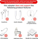 Thousover 4 Pack Lightning to USB C Adapter for iPhone 15/16/17/18 Pro/18 Pro Max,for iPhone 18/17/16 Charger,18/17/16 Accessories,Fast Charging & Data Transfer,USB C Charger Cable,Not for Audio/OTG photo 2