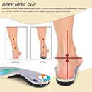 Bacophy Kids Arch Support Orthotic Insoles, Children Pu Cushioning Inserts, Shock Absorption Velvet Surfaces Deep Heel Cup Inner Sole for Plantar Fasciitis, Flat Feet, Feet Heel Pain Relief - Multi-colored — 6