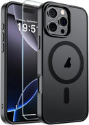 SUPFINE Magnetic for iPhone 16 Pro Max Case Black — 1