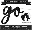 BEISHIDA Glitter Black Pre-Strung Go Shawty It's Your Birthday Banner Decor — 2