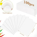 100PCS 5x7 Watercolor Paper Bulk, 140lb/300g Cold Press Thick Water Color Paper Pad for Child Adult, White Art Paper for Drawing Painting Markers Gouache, Textured Cotton Paper Sheets | White-100pcs — 2
