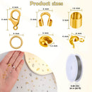 Acejoz 1203 Pcs Crimp Beads Supplies for Jewelry Making, Including Crimp Covers, Crimp Tubes and Wire Guardians,… — 3