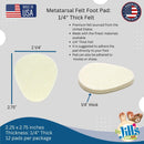 Dr. Jill's Foot Pads, YJ10-2046, Metatarsal Pad 1/4" Felt (12 Pack) Ball of Foot Pad 3