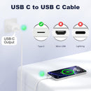 USB C to USB C Cable 3FT 2 Pack,USBC Nylon 60W iPhone 18 17 Charger Cord 4