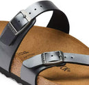 Birkenstock Women's Mayari Birko-Flor – Metallic Black — 6