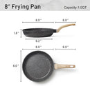 CAROTE Nonstick Frying Pan, 8 Inch Classic Granite Skillet