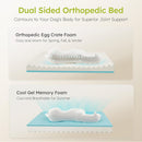 Extra Large Dog Bed, Orthopedic Dog Bed with Cooling Gel Memory Foam,…