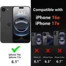 Diverbox for iPhone 16e Case & iPhone 17e Case [Compatible with MagSafe] [Shockproof] [Dropproof] [with Screen Protector ] Heavy Duty Protection Phone Cover (Black) — 2