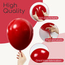 Awenztech 122pcs Dark Red Latex Balloons in 18 12 10 5 inches — 3