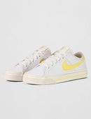 Nike Women's Court Legacy Next Nature Shoes - White/Soft Yellow/Sail — 6