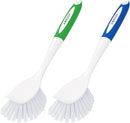Amazer Dish Brush with Handle, 2 Pack Kitchen Scrub Brushes for Cleaning, Dish Scrubber with Stiff Bristles for… — 1