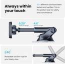 APPS2Car Magnetic Phone Mount for Car, Dashboard & Windshield Suction Cup | Black-Red photo 4