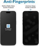 Mothca 2 Pack Matte Glass Screen Protector for iPhone 16 Pro Max[6.9 inch] + 2 Pack Camera Lens Protector, Anti-Glare & Anti-Fingerprint Tempered Glass (Not Privacy Film) Bubble Free, Smooth as Silk — 3