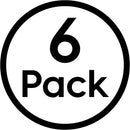 IRIS USA 6-Pack 6 Qt Storage Bins with Lids, Clear, Stackable — 8