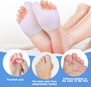 Gel Big Toe Cap & Metatarsal Sleeves, 2 Pack Silicone Big Toe Protectors 5