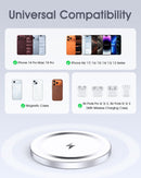 for Apple Mag-Safe Charger 2 Pack, Magnetic Wireless Charger, Silver photo 6
